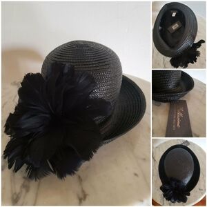 Bellisima Feather Braid Cloche Hat